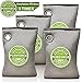 Coconut Charcoal Air Purifying Bag (7oz x 4Pack), 3 Times Absorption Efficiency, Natural Car Air Freshener, Activated Charcoal Air Purifier, Odor Absorber, Odor Eliminator for Home, Closet - 4x200g