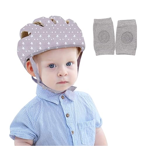 AIKSSOO Baby Safety Helmet Infant Adjustable Head Protector Soft