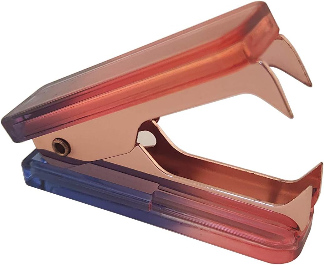 LUYING Clear Staple Remover Extra Wide Stainless Steel Jaws Staple Puller Tool for Office School Home Supplies (Rainbow) : Office Products