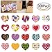 Heart Stickers Valentine Stickers for Kids, 3 Rolls Adhersive Stickers with 20 Different Designs for Valentine's Day - 300 Pack