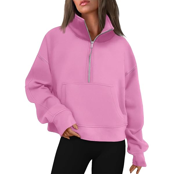 トップス 9090 girl Glitter Half Zip Hoodie 9090 Gye RL_ and PS – YZ