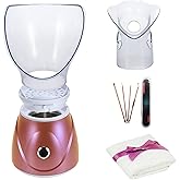 Hann Facial Steamer Professional Sinus Steam Inhaler Face Skin Moisturizer Facial Mask Sauna Spa Steamers with Aromatherapy Diffuser Humidifier Function (Pink)