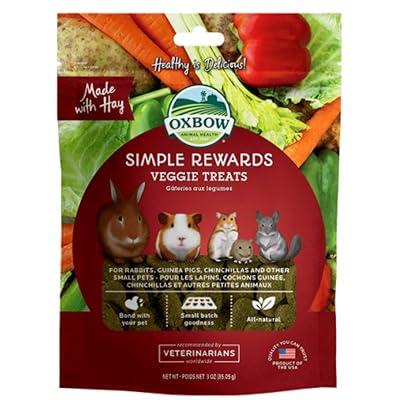 Oxbow Simple Rewards Veggie Treats, 3 Ounces (Pack of 2)