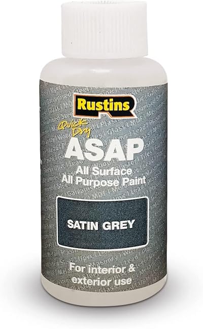 Rustins ASAP Grey ASAP50 50ml Quick-Drying Enamel Paint
