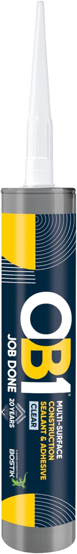 OB1 Clear Multi-Surface Sealant & Adhesive Hybrid Technology 290ml