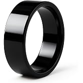Dorsfri Asexual Pride Symbol Ring for Aroace identity-8MM Black Stainless Steel Ace Ring Polished Finish surface for Men &amp; Women LGBTQ Gift Jewelry Comfort Fit Size 6-11