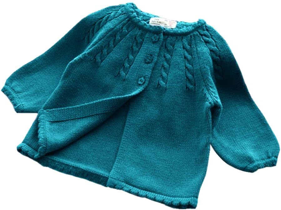 Kimjun Infant Baby Girls Cardigan Sweater Toddler Knit Button up Outwear 6-24 Months