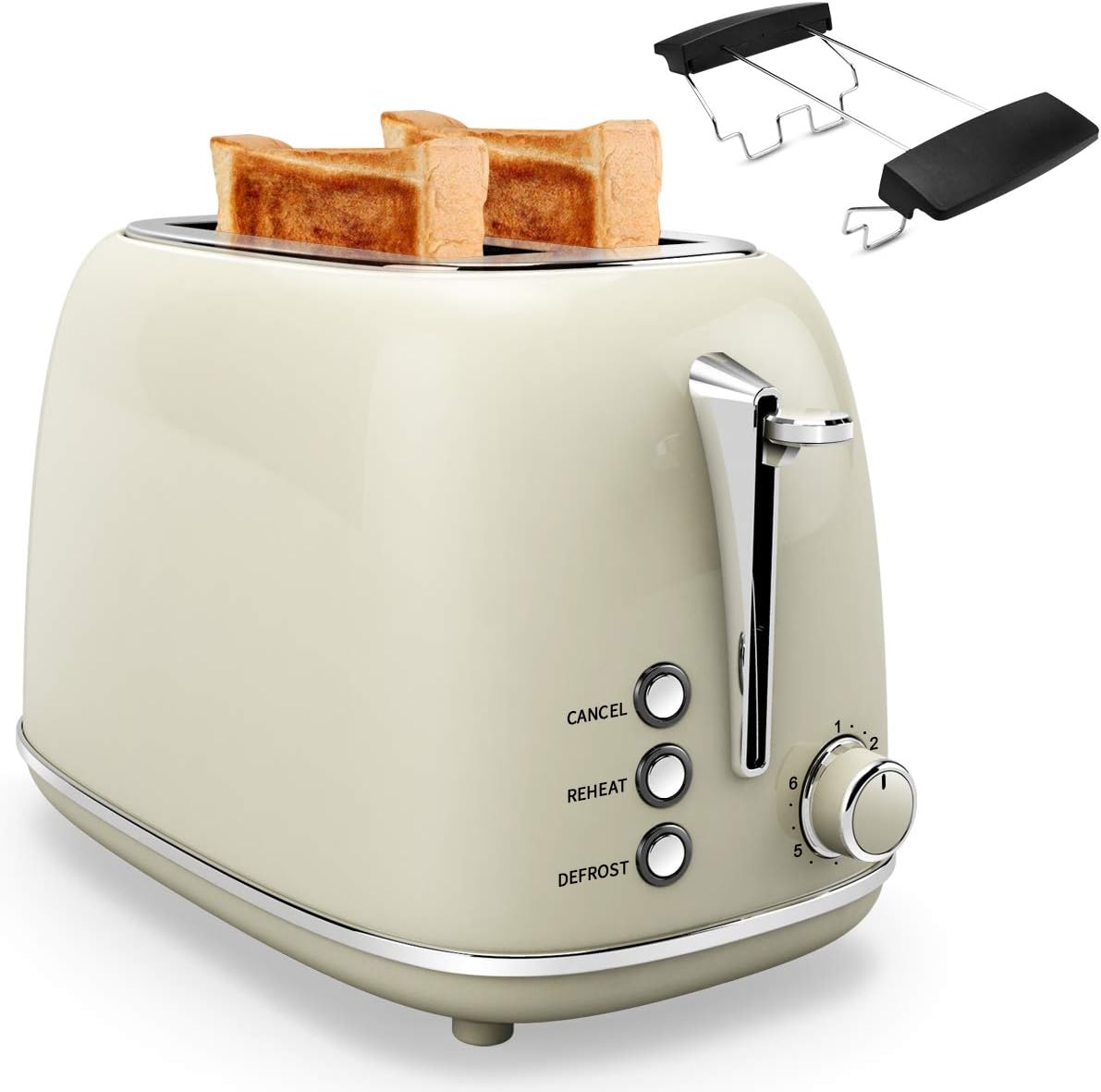 Amazon.de Morpilot 2ScheibenToaster mit Grill, Toaster aus Edelstahl