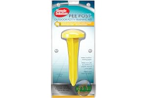 Simple Solution Pee Post Outdoor Dog Training Aid, 13-Inch Pheromone Infused Yard Marking Stake for Puppy Potty Training, Housebreaking, Lawn and Garden Dog Pee Attractant, Reusable Potty Helper