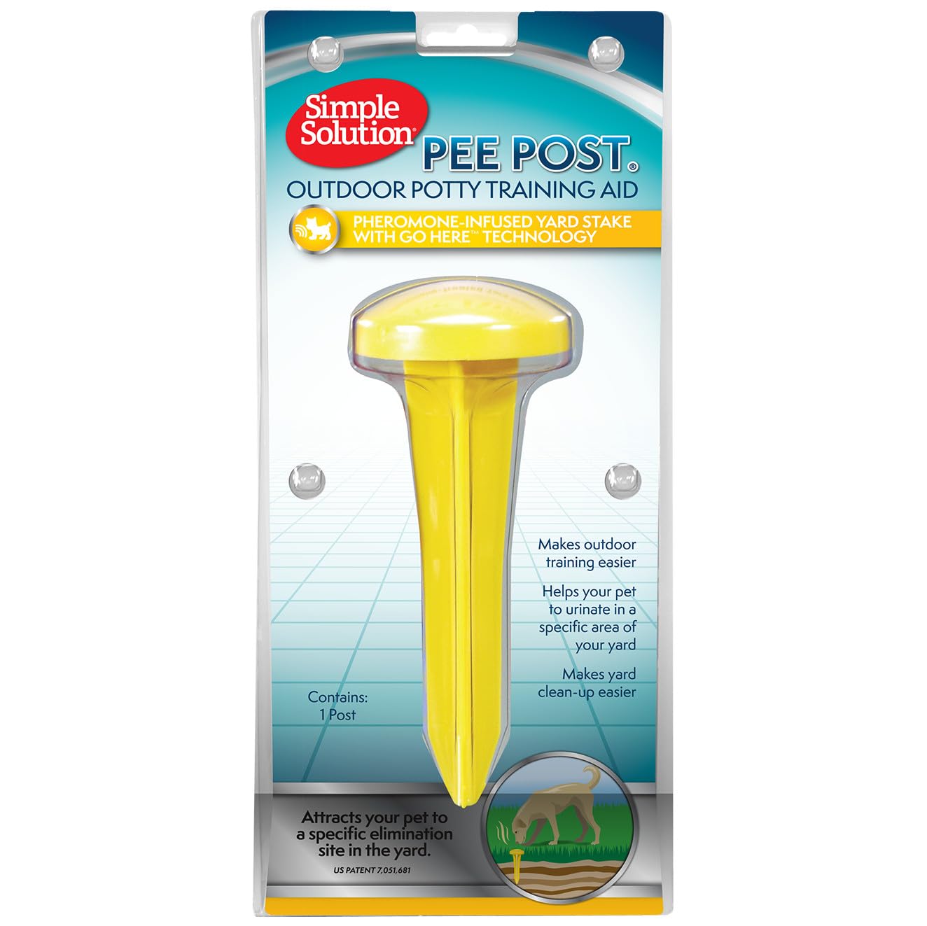Simple Solutions Pee Post,Multicolor, 7.5 inch or 19 cm (Package may vary)