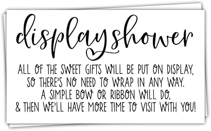 unwrapped gifts at baby shower