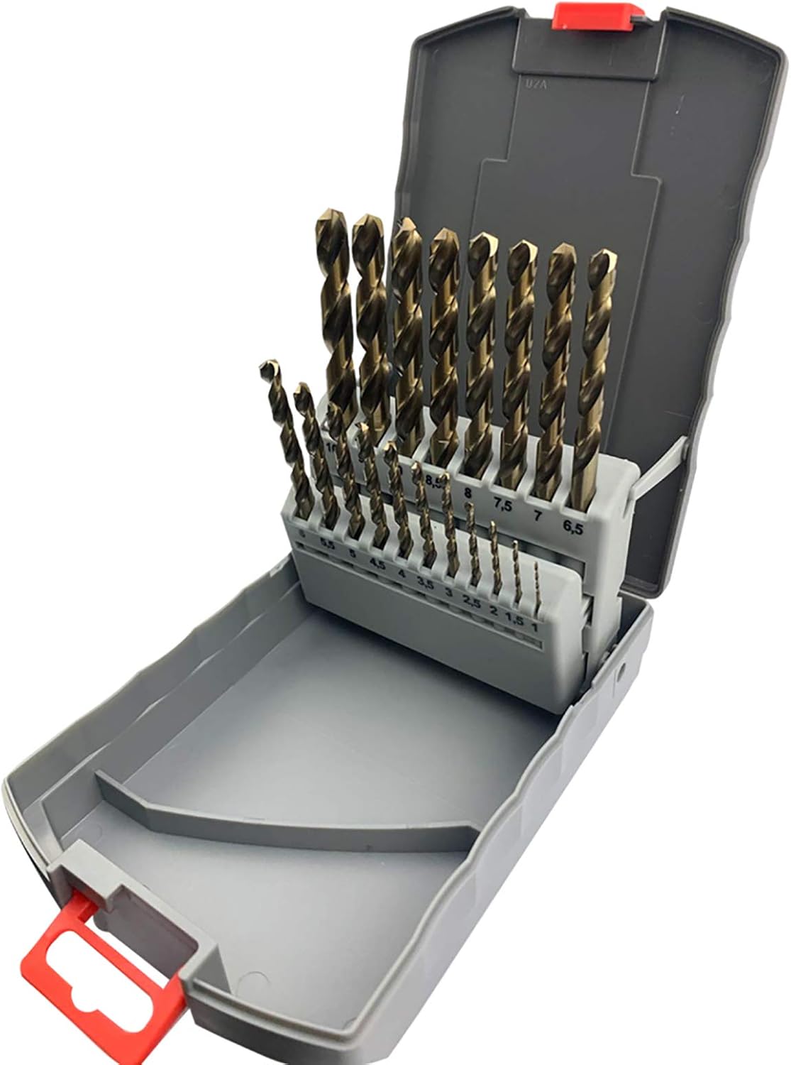 NORTOOLS Cobalt Drill Bit Set,19 PCS(1.0mm-10.0mm) Drill Bit Sets Hss-G M35 Cobalt 5% DIN338 Metal Drill Set for Stainless Steel,Hard Metal