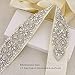 SoarDream Bridal Crystal Rhinestone Wedding Dress Sash Belt With Ivory Ribbon