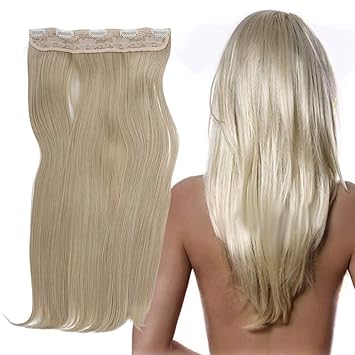 Amazon Com One Piece Clip In Hair Extensions 5 Clips Long