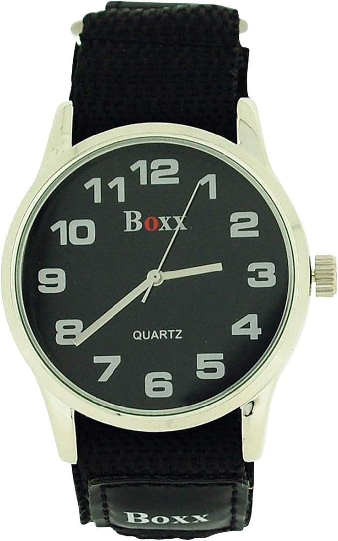 Reloj BOXX Dial y Pulsera en Velcro Negro Moda Caballeros