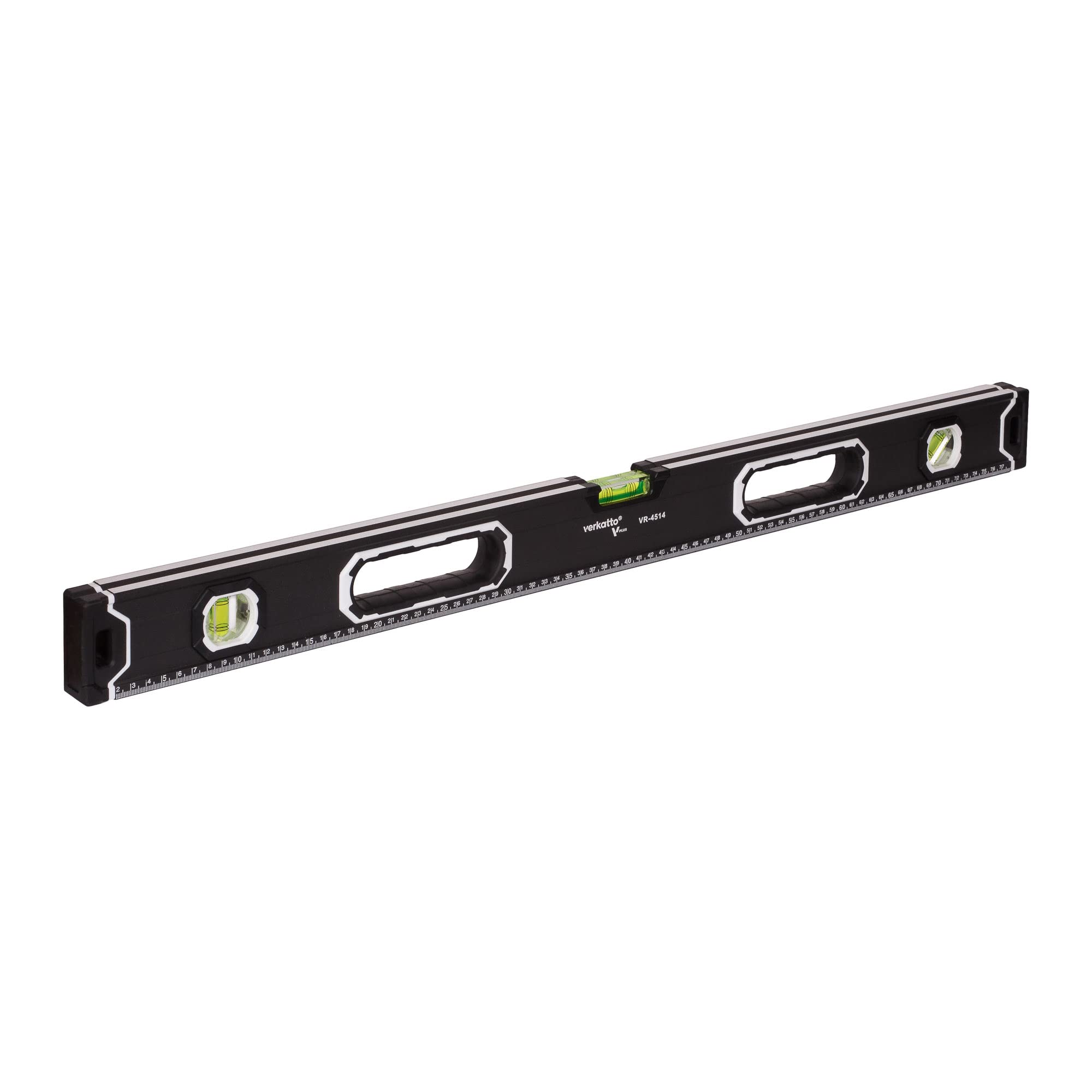 MIVOS Aluminium Spirit Level 80 cm with Magnet System and Aluminium Housing - 3 Levels - High Accuracy