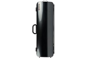 BAM France - Hightech Oblong Violin Case without Music Pocket - Black Carbon - 2001XL
