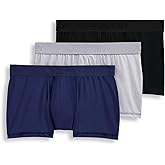 Jockey Men's Underwear Chafe Proof Pouch Cotton Stretch 3" Trunk - 3 Pack
