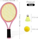 Crefotu Kid Tennis Racket Set with Bag 17in Plastic Rackets 2pc view 8