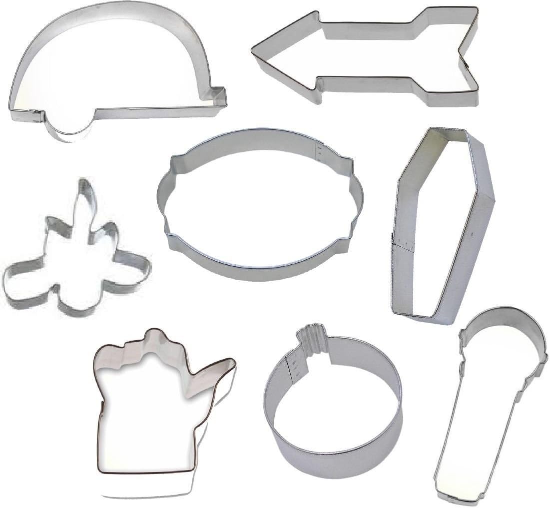 ShopForAllYou cookie cutters 8 Piece Glamper Camping Campfire Cookie Cutter Set New!