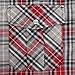 COEVALS CLUB Men's Long Sleeve Casual Western Two Pockets Work Plaid Pearl Snap Button Up Shirt (Gray,Red/M, 22#)