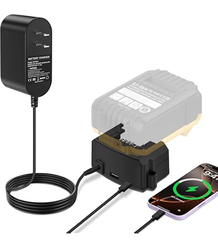 Amazon.com: QC3.0 USB Type-C Charger Adapter for Makita 18-20V Li