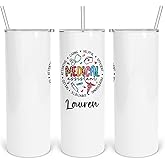 Sublimated Skinny 20oz Medical Assistant Tumbler,SS Gift with Lid and Straw for Medical Student, Physician Assistant, Grad Student Cup,Vacuum Insulated SS Gift for MA, CNA, CMA, EMT Cup, Full Color