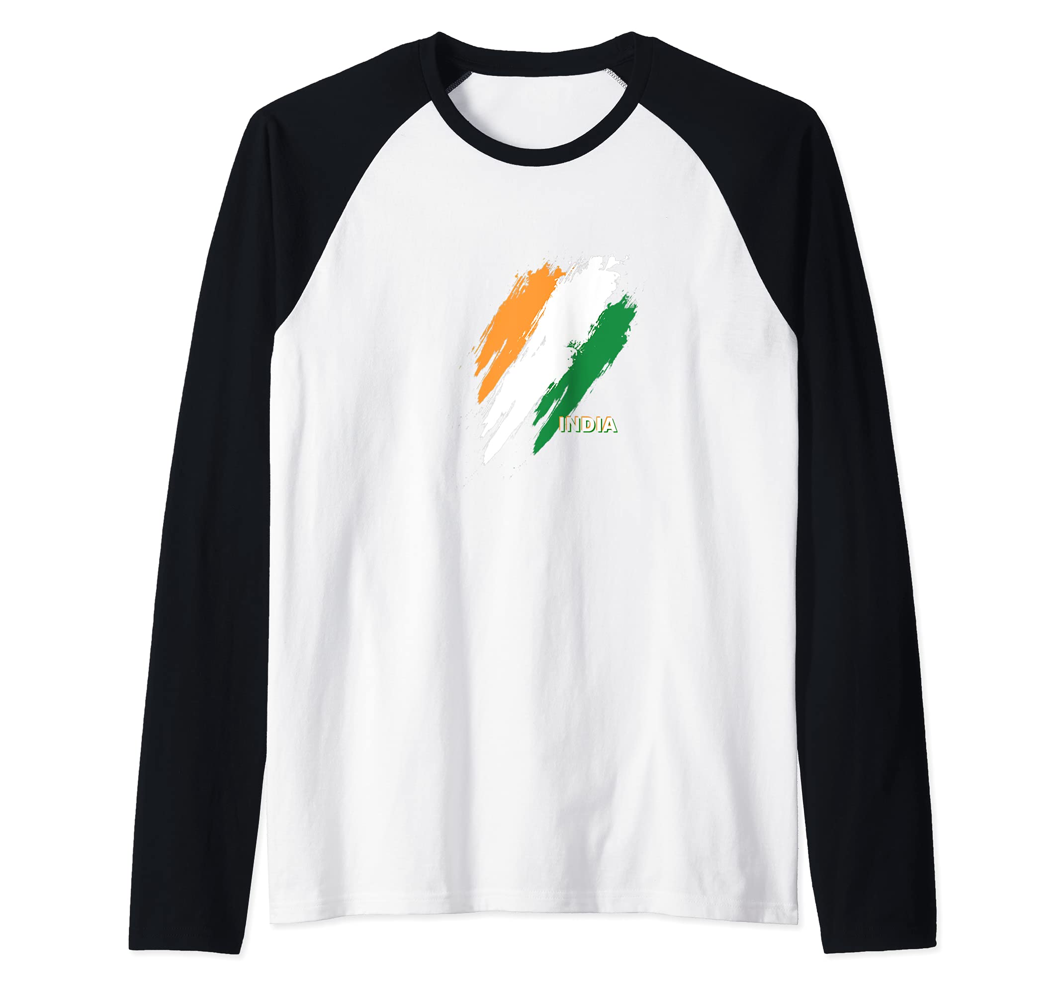 Flag India Raglan Baseball Tee