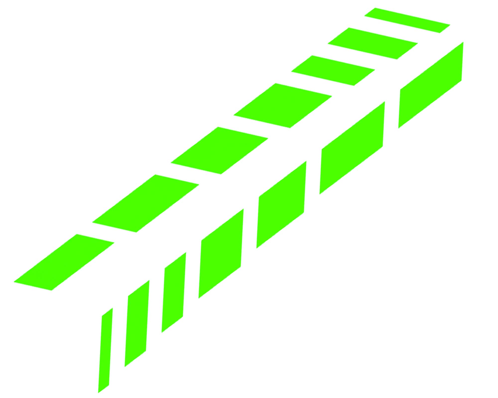 Foliatec Cardesign Sticker - Shades - neon green - 77x9cm - 2 pieces