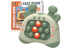 Zayin Pop Game Fidget Toys, Bubble Stress Pop Light Up Game, Handheld Fast Speed Pushing Game, Autism Sensory Toys,for 3-12 Year Old Boys Christmas Birthday Gifts