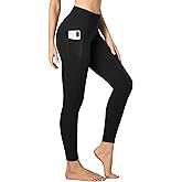 Heathyoga Leggings with Pockets for Women Tummy Control High Waisted Yoga Pants Women Compression Workout Leggings