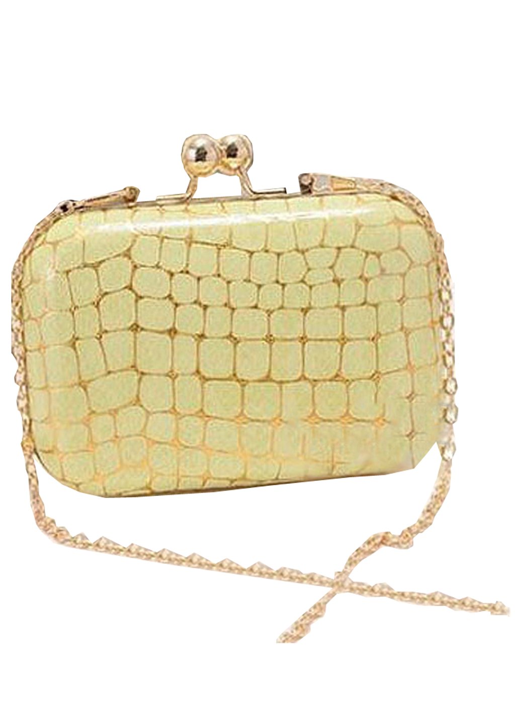 pale yellow clutch bag