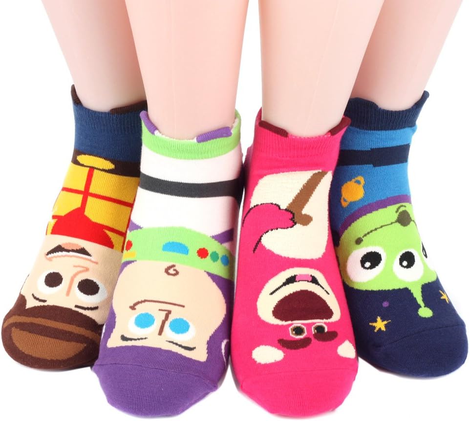 world lookDisney Sneakers Women's Socks 4 pairs Made in Korea - Move 03