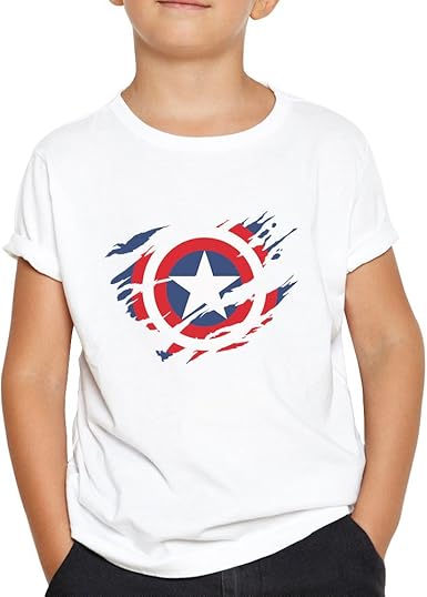 Camiseta Capitan America. Una Camiseta de niño con el Escudo ...