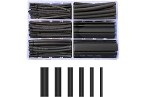 154Pcs Marine-Grade Heat Shrink Tubing Kit - 3:1 Adhesive Lined, 6 Sizes for Electrical Insulation, Wire Repair Projects