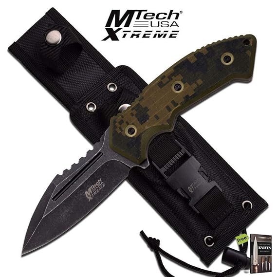 Mtech Extreme 10" Tactical Fixed Blade HUNTING Tactical Sharp Blade