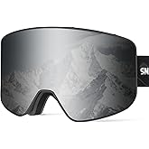 SNOWER Ski Goggles, OTG Anti Fog Snowboard Goggles, HD Snow Goggles UV400 Protection for Men Women Youth