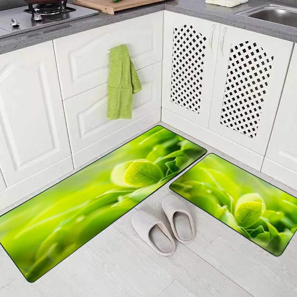 Amazon.com: Teepel Kitchen Rug Set 2 Piece Colorful Kitchen Rug Closeup