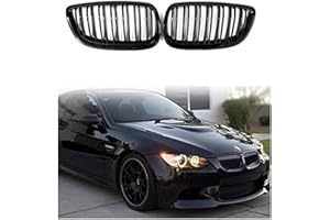 Qitian ABS Gloss Black Front Replacement Kidney Grill for BMW 3 Series E92 & E93, 2006-2009
