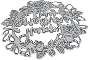 Happy Mothers Day Wreath Metal Cutting Dies Stencil Scrapbooking Template Metal Cutting Dies for Card Making