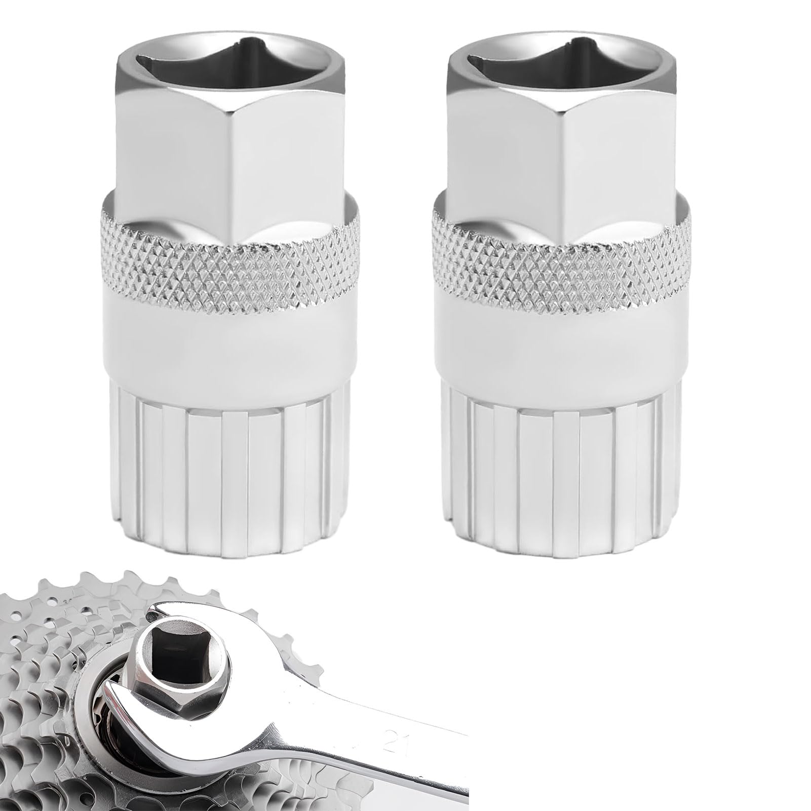 penmol 2PCS Carbon Steel Cassette Removal Tool,6/7/8/9/10/11 Speed Mountain Bicycle Freewheel Remover Tool Lockring Bottom Bracket Repair Cassette Tool For Quick and Efficient Bicycle Maintenance