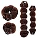 Goldrose Beauty Buns 2 Piece Magic Hair Styling Styler Twist Ring Former Shaper Doughnut Donut Chignon Bun Maker Clip Hair Curler Accessory Small & Large