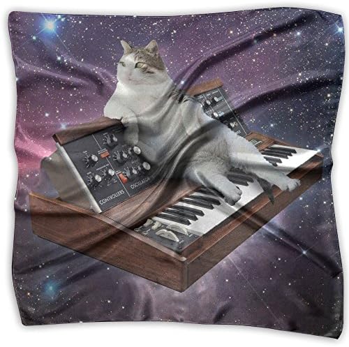 CATS ON SYNTHESIZERS IN SPACE. Square Scarfs For Women Scarve Head Wrap Shawl