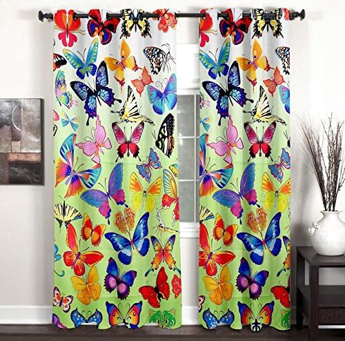 HOMEC Polyester & Polyester Blend Animal Print Curtain, Door - 46 X 84 Inch, Multicolour, Pack of 1