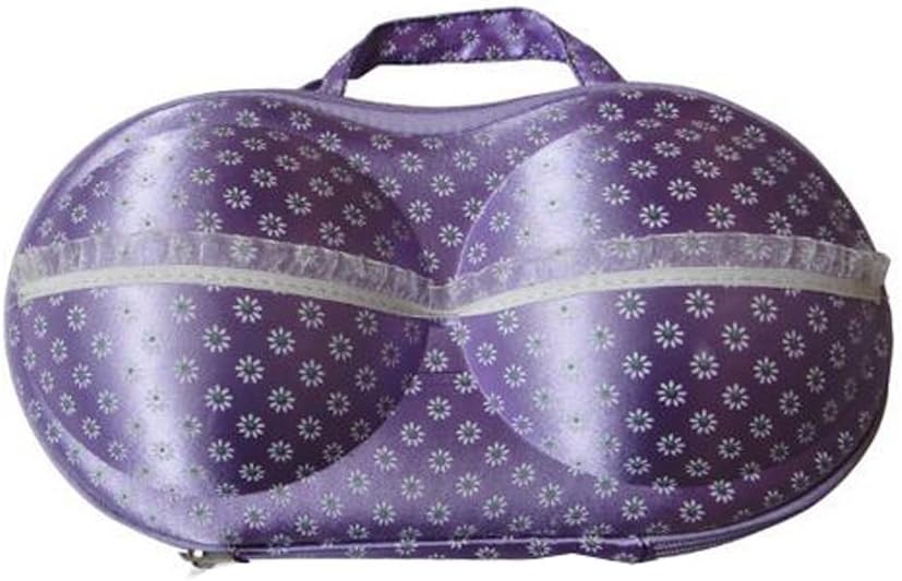 Fresh Floral Travell Underwear Storage Bag Lovely Creative Bra Pants Box with Cover (E)