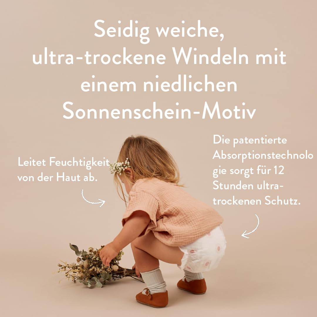 Joonya Baby Windeln, Größe 4 L (7-14 kg) - 1 Beutel mit 25 Stück - Schadstofffrei, Umweltfreundlich, Hohe Saugkraft, Nachtnutzung, Ultraflach & Weich - Hergestellt in Dänemark 2