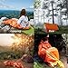 AMOYON Emergency Bivy Sack, Survival Sleeping Bag Emergency Blanket Lightweight and Compact Survival Gear for Outdoor,Hiking,Camping with Portable Drawstring Bag + Whistle + Carabiner(orange-one pack)