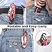 Professional Box Cutter Folding Utility Knife, E-PRANCE Pocket Carpet Knife with 14 Replaceable SK5 Stainless Steel Blades, Easy Release Button, Quick Change and Locking Razor Knife (Red2)