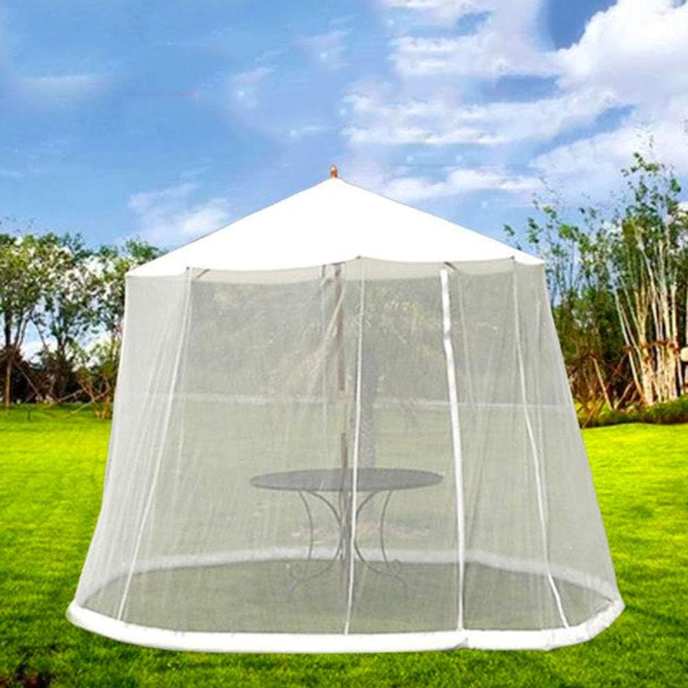 Umbrella Cover Mosquito Netting Screen, Outdoor Garden Parasol Mosquito Net Cover for Patio