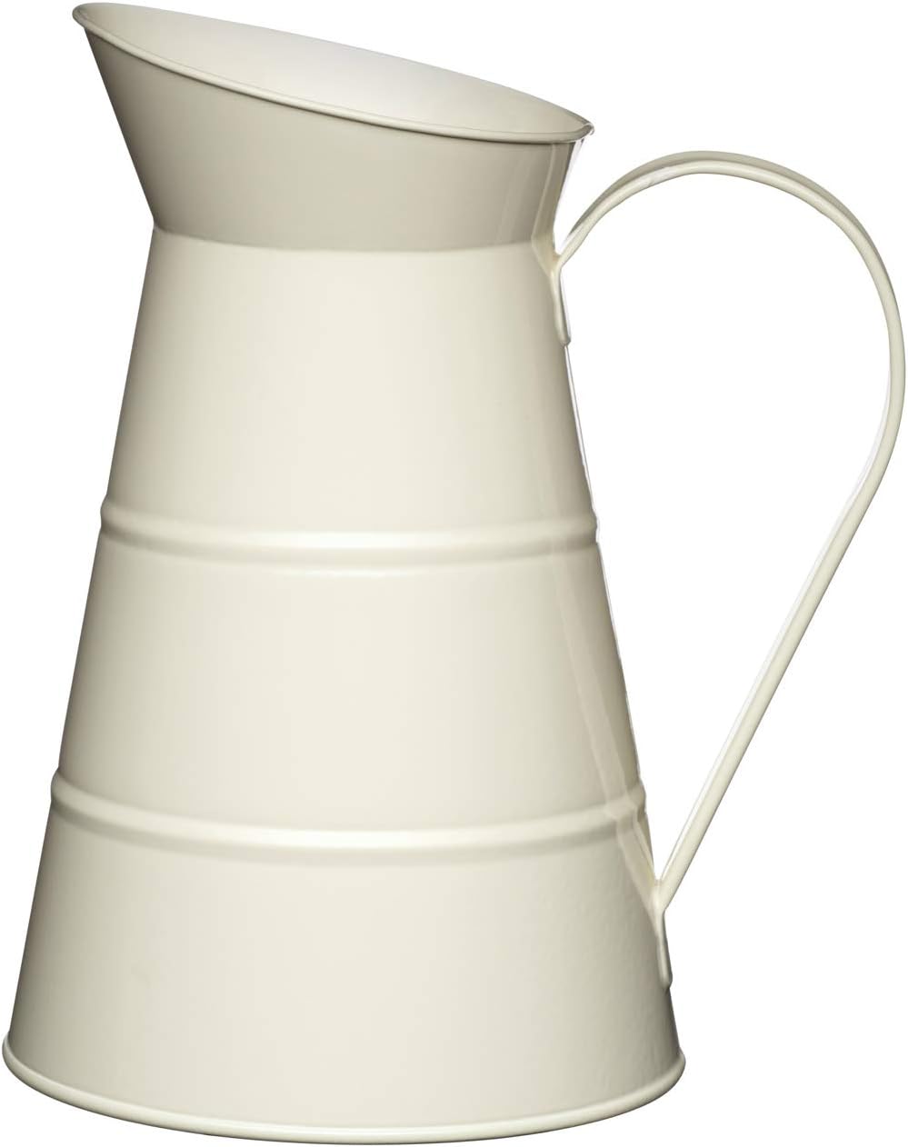 KitchenCraft Living Nostalgia Large Metal Jug, 2.3 L (4 Pints) Antique Cream Amazon.co.uk